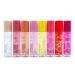 Fruity Roll-on Lip Gloss by Italia Deluxe Clear Scented Lip Glosses Infused witt Vitamin-E - Complete Sets of All 8 Moisturizing Fruity Flavor Scents 0.3oz each 0.3 Ounce (Pack of 8)