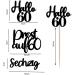LOINFE Cupcake Toppers Pack of 24 Birthday Cake Toppers Cake Toppers Birthday 60th Gold Cake Toppers for Wedding Birthday Party Cake Decorations - Buy Online on GoSupps.com