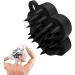 Scalp Brush & Shampoo Massager | Silicone Shower Hair Brush for Growth - Unisex Black Design - Buy Online on GoSupps.com