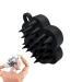 Hair washer |Shampoo massager brushwasher-silicone shampoo brush silicone head skin massager shampoo brush for children adults women and men black