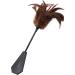 AOXVIA Faux Feather Crop Paddle - Faux Feather French Crop Whip - Whip and Riding Crop Slapper - Feather Tickler Multi-Function Cosplay