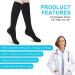 ACWOO Compression Socks for Women & Men - Breathable Thin Black Compression Stockings for Calf & Ankle Support - Ideal for Running, Sports, Flight, Maternity - 1 Pair - Buy Online on GoSupps.com