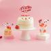 25pcs Happy Valentine's Day Cake Topper Glitter Cake Toppers Red Cake Decoration for Valentines Day Party Favors Anniversary - Buy Online on GoSupps.com