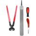 QWORK 3-Piece Professional Hoof Trimming Tool Kit | Hoof Knife Cutting Pliers & Rasp for Efficient Farrier Work | International Shipping Available - Buy Online on GoSupps.com