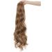 Real Fashion Drawstring Ponytail Hair Extensions Long Wavy Ponytail Blonde Black Brown 24" Clip in Hairpiece for Daliy Party Use Light Brown & Ash Blonde - Buy Online on GoSupps.com