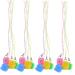 Toyvian 100 pcs Tooth Storage Box - Lost Tooth Organizer & Fairy Tooth Holder Necklace for Kids - Durable Plastic Teeth Keeper - Buy Online on GoSupps.com