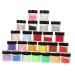 Outanaya 24 Boxes Nail Crystal Powder Face Paint Makeup Nail Art Supplies Nail Art Tools Nail Powder