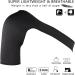 Adjustable Shoulder Brace for Right Arm - Rotator Cuff Support Compression Sleeve | Lightweight & Portable Shoulder Support - Buy Online on GoSupps.com