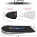 SQHT Adjustable Orthopedic Heel Lift - Height Increase Insoles for Leg Length Discrepancies and Achilles Tendonitis - Heel Cushion Lifts for Heel Pain | Black, Small-Women's 4.5-9.5/Men's 6-8.5 - Buy Online on GoSupps.com