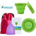 Buy Furuize Sporti Menstrual Cup with Sterilization Cup - 100% Medical Soft Silicone Prevents Infections & Strengthens Pelvic Floor - 1 Pack - Buy Online on GoSupps.com