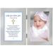 Baby Boy Baptism Gift, Blessing Card in Frame - Add 4x6 Inch Photo