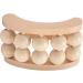 Wooden Massage Roller with 10 Beads - Deep Tissue Stress Relief Handheld Massager for Neck & Foot - Buy Online on GoSupps.com