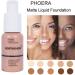 NORTHSHOW Soft Face Concealer Matte Control Face Foundation Liquid Durable 6 Colors (03# Warm Peach) - Buy Online on GoSupps.com