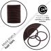 12 PCS BROWN Elastic Hair Bands 3mm Elastic Hair Ties Ponytail Holders Bulk Hair Ties No Metal Gentle Elastics for Women Men Girls Kids (Brown) - A2THIBRO - Buy Online on GoSupps.com
