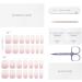 DANNI & TONI 28 Stickers Semi Cured Nail Wraps Soft Self-Adhesive Gel Nail Stickers(AriaNEW) Salon-Quality Gel Nail Polish Strips Manicure Stickers Set Light Pink Gradient - Buy Online on GoSupps.com