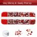 4200 Pcs Red Rhinestones Nail Gems | Siam Red Flatback Stones | Assorted Sizes SS6-SS20 | Non-Hotfix Ruby Red Crystals | For Nail Art, Makeup, Crafts - K9 Glass - Buy Online on GoSupps.com