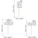 Pack of 24 Graduation Cake Decorations Cupcake Toppers Graduation Cake Decorations Cake Toppers for Graduation Party Silver - Buy Online on GoSupps.com