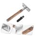 Ipetboom Manual Mustache Clipper Set - Safe Shaver & Hair Trimmer for Men | Bamboo Handle Zinc Alloy Blades - International Shipping Available - Buy Online on GoSupps.com