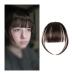 Bangs Clip in Bangs Fake Invisible Synthetic Bangs Front Fringes One Piece Straight Clip in Hair pieces Hair Extensions 3D-neat Flat Air Bangs Fake Hair Accessories for Women Curved Bangs for Daily 1 pcs K18 4#