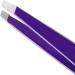 Tweezerman Exclusive Neon Purple Slant Tweezer - Hair Removal Tweezers Stainless Steel - Buy Online on GoSupps.com