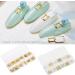 12 Grid Mixed Style Nail Art Decoration Metal Shell Star Studs Chain Nail DIY Accessories(#2) - Buy Online on GoSupps.com