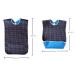 Mingze Waterproof Bibs for Adults - Washable Apron with Crumb Catcher Perfect Clothing Protection for Men Women & Seniors (Blue) - Buy Online on GoSupps.com