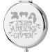 ENSIANTH Hocus Pocus Inspired Gift Zero Amucks Given Pocket Mirror Sanderson Sisters Merchandise Witch Makeup Mirror (Zero Mirror)
