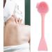 Belupai Handheld Silicone Face Scrubber | Soft Cleaning Brush with Comfortable Handle | Pink Face Exfoliator for Gentle Cleansing - Buy Online on GoSupps.com
