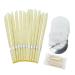 Rimiko ear candles set 12 pieces of natural organic beewax ear candle to clean the ear cleaning and removal of ear wax including protective panes and cotton swabs