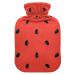 Hot water bottles with cover watermelon hot water bag for pain relief warming hands hot water bed warmer 2 liters