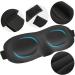 3 Pack Sleep Mask Set - Blackout Eye Masks with 3D Contoured Design for Men and Women - Includes Ear Plugs - Perfect for Travel, Nap, Meditation, and Night's Rest - Buy Online on GoSupps.com