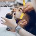 Platine Ergonomic Stainless Steel Straight Razor - Premium Barber Razor with 10 Extra Blades for Personal & Professional Use - Yellow - Buy Online on GoSupps.com