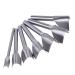 Bleiou 7pcs Leather Craft Cutting Tools V-Shape Punch Cutter Tools for Belt Wallet Bag with 7 Sizes (10mm/15mm/20mm/25mm/30mm/35mm/40mm)