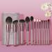DFHBFG Makeup Brush Set Wooden Handle Brush Beauty Tool Soft Bristle Makeup Brush Loose Powder Brush As shown D