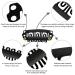 Olrwslg 100 Pcs U-Form Metal Wig Clips - Stainless Steel Hair Extension Combs (6 Teeth) for DIY - Black Tress Clips (3.2x1.6cm & 2.8x1.4cm) - International Shipping Available - Buy Online on GoSupps.com