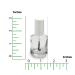Buy Karlash Premium 0.5 Oz Empty Polish Bottle Set - Clear with Brush & Mixing Ball - International Shipping - Buy Online on GoSupps.com