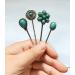 MOESUYUM 4-Piece Retro Turquoise Decorative Bobby Pins Set - Boho Vintage Hair Accessories for Women - Buy Online on GoSupps.com