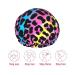 Leopard Print Cheetah Animal Skin Shower Cap for Women - Reusable Double Layers Waterproof Hair Protector - Stretchy Adjustable Neon Cap for Long Hair - Buy Online on GoSupps.com
