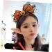 Gogogmee Bow-knot Headdress Costume for Halloween Funny Headbands Pumpkin Hairband Lace Bow Hair Hoop Bat Costume Masquerade Party Boppers Halloween Decoration Carnival Hair Band Cloth - Buy Online on GoSupps.com