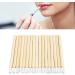 Bamboo Handle Lip Brush Portable Lipstick Applicator 100pcs Nylon Fiber Lip Brush - Buy Online on GoSupps.com