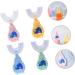 Hohopeti 4pcs Silicone Whale Toothbrush Set for Infant Oral Care | Nautical Teeth Shape Brushes for Baby Gums Training | Ages Whitening | Standing U-Shaped Design in Blue, Green, Pink - Buy Online on GoSupps.com
