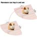 2 Pieces Wooden Fan Shape Bird Cage Perches - Platform Toy for Hamsters & Parrots - International Shipping Available - Buy Online on GoSupps.com