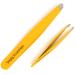 Professional Stainless Steel Yellow Tweezers Set with Case and Ebook - Surgical Grade for Precision Eyebrow Plucking, Ingrown Hair, Nose Hair, and Splinters - Buy Online on GoSupps.com
