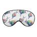 Rainbow Crystal Snails Sleep Mask Eye Cover for Sleeping Blindfold with Adjustable Strap Blocks Light Night Travel Nap for Men Women