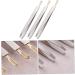 Frcolor Stainless Steel Eyebrow Clip Tweezers - Flat Lace Hair & Jewelry Tool for Precision Grooming & Crafts - Buy Online on GoSupps.com