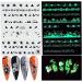 Halloween Nail Art Stickers Glow in The Dark Nail Decals 3D Self-Adhesive Fluorescent Nail Stickers Skull Spider Witch Ghost Pumpkin Bat Snake Nail Design Halloween decorations - Buy Online on GoSupps.com