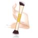 Foundation Makeup Brush Double Ended Makeup Contour Brushes for Blending Liquid Powder Concealer Primer Bronzer Cream Cosmetics Blush Buffering Blending Highlight Contouring