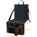 Stadium Seat Cushion | Thick Stadium Seat with Back Support and 4 Pockets Lightweight Waterproof Back Support Picnic Bleacher Seats for Outdoor Black - Buy Online on GoSupps.com