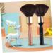 Ipetboom 1pc Cleaning Brush Wooden Hair Brush Short Beard Brush Makeup Brush Wooden Beard Brush Barber Neck Brush Beard Remove Brush Beard Sweeping Brush Foam Brush Portable Aluminum Circle 24x5cm Black - Buy Online on GoSupps.com
