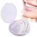2 pairs perfect smile teeth veneers at the top and bottom fake cosmetic teeth immediately veneer provisional dentures immediate prostheses instant-comfort fit flex teeth whitening kit